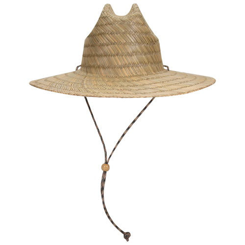 Hat - Otto - OTTO CAP 170-1325 Straw Lifeguard Hat w/Adjustable Cord