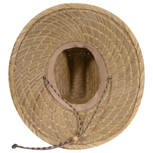 Hat - Otto - OTTO CAP 170-1325 Straw Lifeguard Hat w/Adjustable Cord